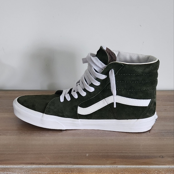 Vans Off The Wall Men's Green High-Top Sneakers, Size 10, Worn Twice, Clean - Picture 13 of 14
